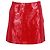 Rote Polyester Mini A-Linien-Rock mit Pailletten von Alberta Ferretti - Ansicht 6