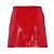 Rote Polyester Mini A-Linien-Rock mit Pailletten von Alberta Ferretti - Ansicht 8