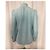 Blusa de gola com babados em algodão azul com bolinhas suíças Marc Jacobs Azul claro - vista 9