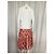 Abito midi a maniche lunghe con stampa floreale MSGM in poliestere multicolore - vista 9