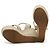 Sandálias de cunha em tecido Monogram Starboard da Louis Vuitton Bege - vista 5