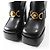 Zapatos de tacón plataforma de cuero metálico Medusa de Versace - vista 5