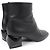Hermès Schwarze Medor HERMES Leder Stiefeletten - Ansicht 3