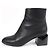 Hermès Schwarze Medor HERMES Leder Stiefeletten - Ansicht 4