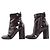 Botas de tacón de tobillo Monogram Rouge Flower Louis Vuitton - vista 3