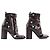 Botas de tacón de tobillo Monogram Rouge Flower Louis Vuitton - vista 4