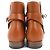 Hermès Botas curtas de couro com fivela Hermes Kelly 37 - vista 6
