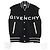 Jaqueta Varsity de couro Givenchy BM00QR611V
