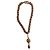 Collana Chanel in metallo dorato con pendente Gold hardware