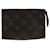 Necessaire Louis Vuitton Marrom Lona  ref.1932135