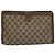 GUCCI GG Supreme Web Sherry Line Clutch Bag PVC Beige Rosso 89 01 033 Auth ep6982 - vista 3