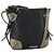 Borsa a Spalla BURBERRY in Nylon e Pelle Nera Auth ti2478 Nero