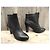 Autre Marque Botines Mi-Mai de cuero negro - vista 2