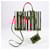 Balenciaga Papier A4 Zip Around Mini Studs Striped Leather 2Way Handbag in Red 370926 Black  ref.1932830