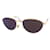 Óculos de sol Gucci vintage marrom dourado metálico GG2277 Metal  ref.1933239