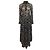 Abito maxi con stampa floreale Jil Sander in poliammide nera Nero