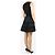 Carven Schwarzes ärmelloses Ripp-Midi-Kleid - Größe M - Ansicht 2