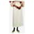 Autre Marque Cream linen A-line midi skirt - size XS  ref.1933633