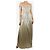 Jonathan Simkhai Vestido maxi plisado brillante neutro - talla UK 12