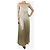 Jonathan Simkhai Vestido maxi plisado brillante neutro - talla UK 12 - vista 3