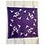 Foulard Yves Saint Laurent in cotone bianco e viola con colombe Porpora - vista 2