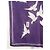 Foulard Yves Saint Laurent in cotone bianco e viola con colombe Porpora - vista 4