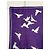 Foulard Yves Saint Laurent in cotone bianco e viola con colombe Porpora - vista 5
