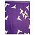Foulard Yves Saint Laurent in cotone bianco e viola con colombe Porpora - vista 6
