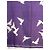 Foulard Yves Saint Laurent in cotone bianco e viola con colombe Porpora - vista 9