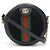 Bolso de hombro Gucci Ophidia GG Marmont de ante y piel patentada Negro
