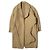 Autre Marque Abrigo Melton Pile Cut 45R Camel Camello