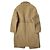 Autre Marque Abrigo Melton Pile Cut 45R Camel Camello - vista 2