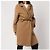Autre Marque Abrigo Melton Pile Cut 45R Camel Camello - vista 7