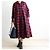 Autre Marque dahl'ia Check Shirt Dress DOP-229TT Red - view 8