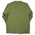 Autre Marque Giacca camicia con zip verde oliva a collo a V dell'esercito - vista 2