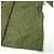 Autre Marque Giacca camicia con zip verde oliva a collo a V dell'esercito - vista 5