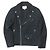 Autre Marque Chaqueta de cuero de ante doble Riders M Navy