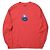 Autre Marque Camiseta de algodón roja de manga larga Cliff Logo