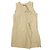 Autre Marque Vestido sin mangas con volantes de algodón SACRA Beige