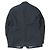 Autre Marque Chaqueta entallada N.HOOLYWOOD COLLECTION LINE de poliéster y algodón Azul marino