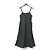 Autre Marque Ray BEAMS Kleid mit Seitenschlitz Schwarz