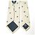 Autre Marque Cravatta in seta a pois beige/blu JOHN COMFORT - vista 7