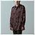 Autre Marque Camisa de cuello regular de algodón rayón con flores marrones Castaño - vista 3