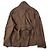 Autre Marque Undekorierte Woll-Cupra-Voile-Jacke Braun - Ansicht 2
