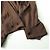 Autre Marque Undekorierte Woll-Cupra-Voile-Jacke Braun - Ansicht 6