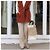 Autre Marque PANTALONI TRE PIEGHE JANE SMITH SIDELINE 34 BEIGE - vista 3