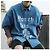Autre Marque Camicia a maniche corte in denim GOODBETTERBEST Blu - vista 8