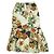 Autre Marque Falda peplum de algodón y lino con estampado botánico S Beige - vista 2