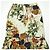 Autre Marque Falda peplum de algodón y lino con estampado botánico S Beige - vista 6