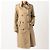 Autre Marque Trench coat de gabardina ligera 23ku Beige - vista 3